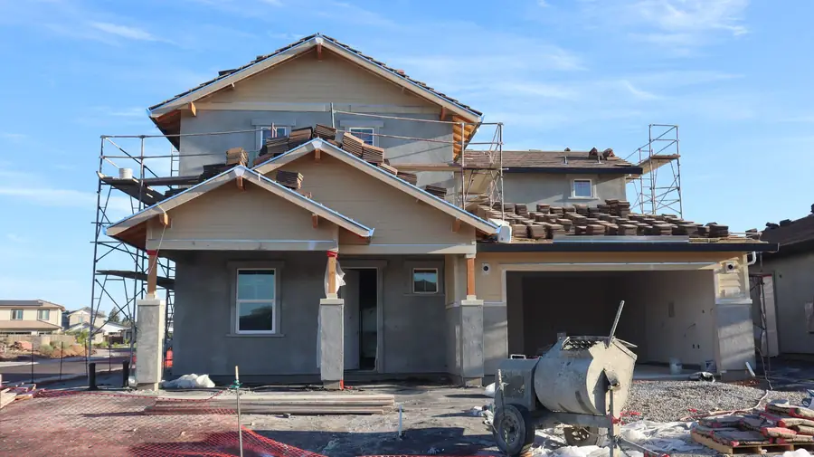 House framing under construction